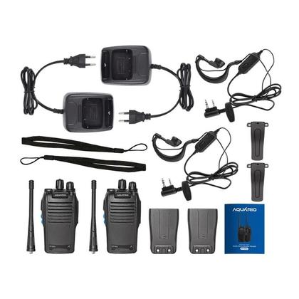 Imagem de 4x Rádio Comunicador AQUARIO HT-50U 16 canais HT Walk Talk