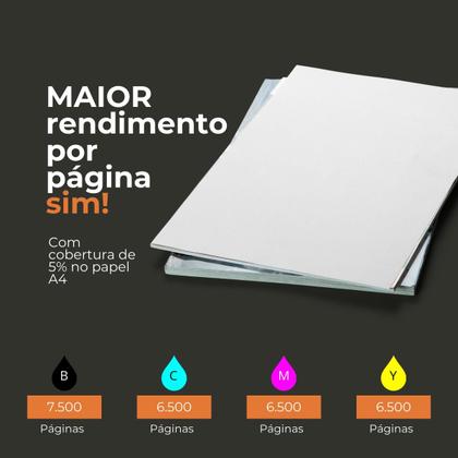 Imagem de 4x Refil Tinta Compatível Epson L555 L380 L495 L575