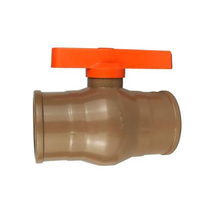 Imagem de 4X Registro De Esfera Soldável Pvc 25Mm (3/4) Marrom