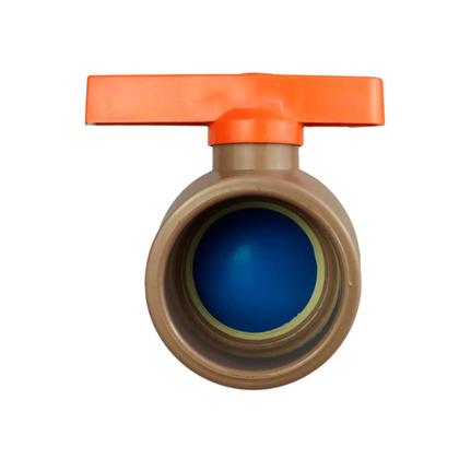 Imagem de 4X Registro De Esfera Soldável Pvc 25Mm (3/4) Marrom