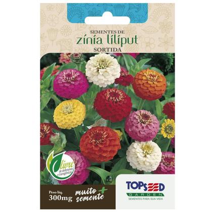 Imagem de 4X Sementes de Zinia Liliput (Sortida) TOPSEED