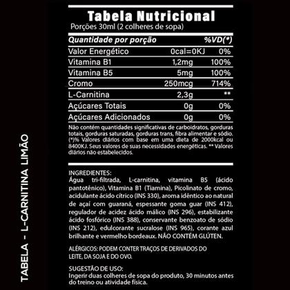 Imagem de 4x x-carnitine atena 2300 + cromo 480ml limão hf suplements