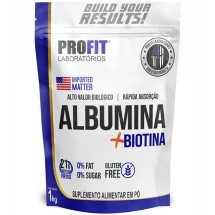 Imagem de 5 Albumina Proteína Com Biotina 1kg Profit