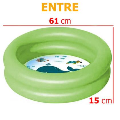 Imagem de 5 Baby Piscina Inflável 28L Bebe Criança infantil Mor Verde