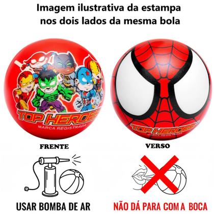 Imagem de 5 Bolas Vinil Leite Super Heróis Aranha Lembrança Festa p/ Sacola Surpresa