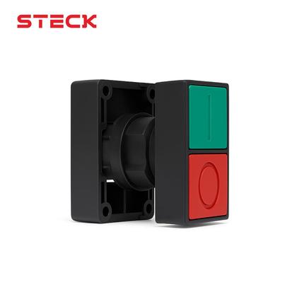 Imagem de 5 Botão Duplo Comando Faceado Steck SLPDNR Max Botton IP40