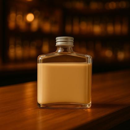Imagem de 5 Cantil De Vidro Com Tampa 200ml Garrafa Para Bebidas