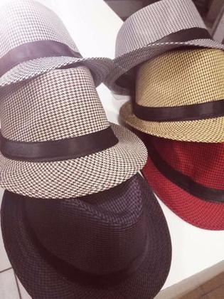 Imagem de 5 Chapeu De Tecido Maladro Xadrezinho Carioca Panama