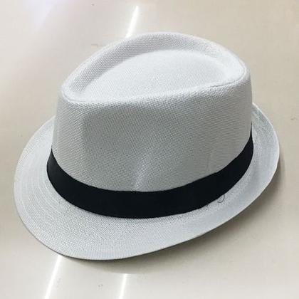 Imagem de 5 Chapeu Malandro Carioca Liso Unisex Brim Tecido Panama