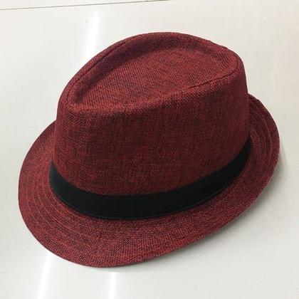 Imagem de 5 Chapéu Malandro Carioca Liso Unisex Brim Tecido Panama