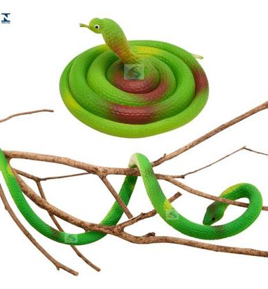 Imagem de 5 Cobra De Borracha Serpente Macia Pegadinha  68 Cm