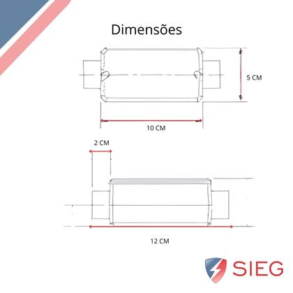 Imagem de 5 Condulete Medida 1 C Alumínio S/rosca S/placa Sieg