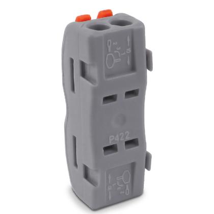 Imagem de 5 Conector Rápido Emenda Fios Cabos Inline Mola 2 Vias 32a