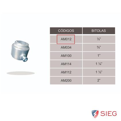 Imagem de 5 Conector Unidut Múltiplo Sieg Medida 1/2 Em Alumínio