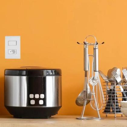 Imagem de 5 Conj Montado 1 Interruptor Simples 1 Tomada Liz Tramontina