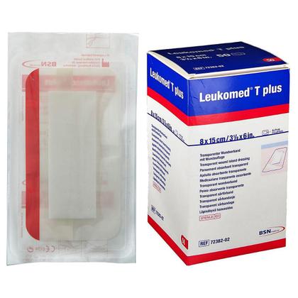 Imagem de 5 Curativos Proteção De Cortes E Feridas Leukomed T Plus 8x15