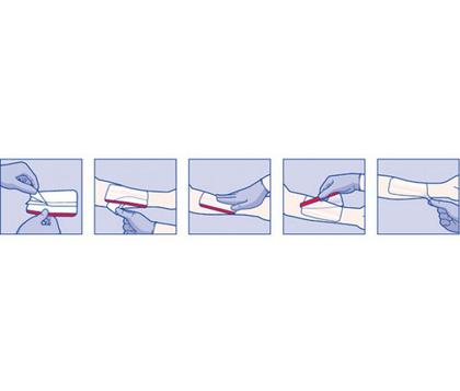 Imagem de 5 Curativos Proteção De Cortes E Feridas Leukomed T Plus 8x15