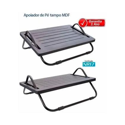 Imagem de 5 Descansos Ergonômicos para os pés em Mdf com Regulagem