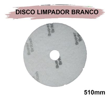 Imagem de 5 Disco Lustrador Branco Enceradeira 510 Mm British Original