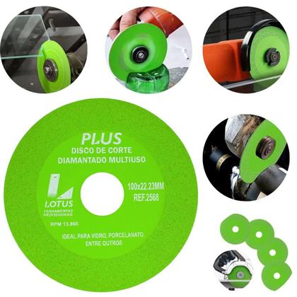 Imagem de 5 Discos para cortar vidro porcelanato 100mm diamantado Ultrafino