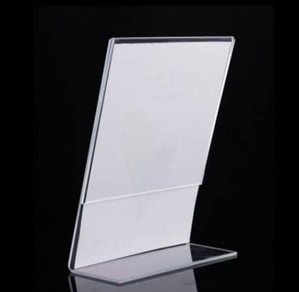 Imagem de 5 Display L Expositor 10x15 Acrílico Cardápio Pix Qr A6 vert