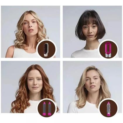 Imagem de 5 Em 1 Escova Secador De Cabelo Alisadora Profissional Para Penteado Feminino Eletrico 110v