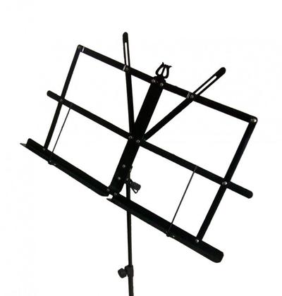 Imagem de 5 Estante partitura dobravel preta pedestal de ferro com bag