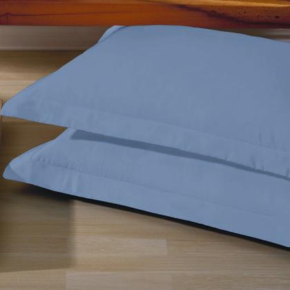 Imagem de 5 Fronhas Casa Blanca com 4 Abas Percal 400 Fios 100% Algodão Egípcio 0,50 x 0,90 cm