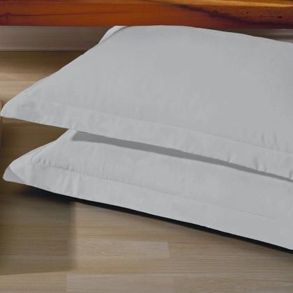 Imagem de 5 Fronhas Casa Blanca com 4 Abas Percal 400 Fios 100% Algodão Egípcio 0,50 x 0,90 cm