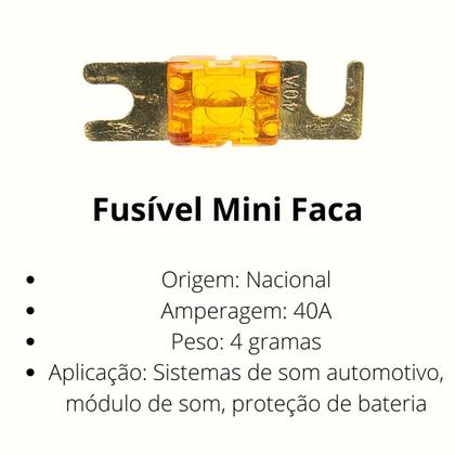 Imagem de 5 Fusíveis Lâmina Mini Faca Modelo Anl Solar Misto Reforçado Midi Sortido Banhado a Ouro Faquinha Resistente Technoise