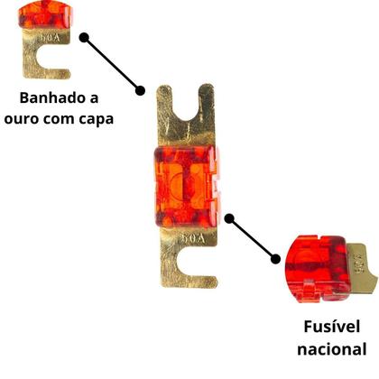 Imagem de 5 Fusíveis Lâmina Mini Faca Modelo Anl Solar Misto Reforçado Midi Sortido Banhado a Ouro Faquinha Resistente Technoise