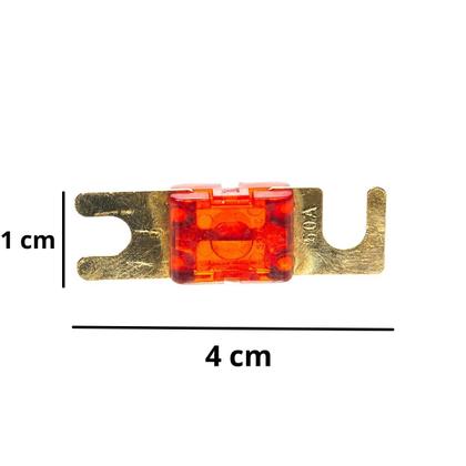 Imagem de 5 Fusíveis Lâmina Mini Faca Modelo Anl Solar Misto Reforçado Midi Sortido Banhado a Ouro Faquinha Resistente Technoise
