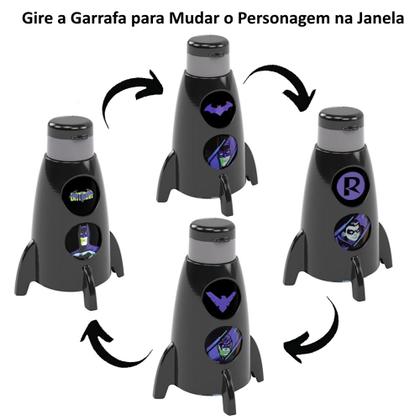 Imagem de 5 Garrafas de Foguete Estampa do Batman Sacolinha Surpresa Aniversário