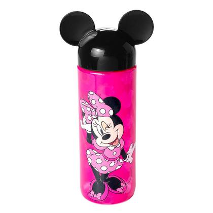 Imagem de 5 Garrafas Orelhas Minnie Rosa 500ml p/ Festa Infantil Lembrança Sacolinha Surpresa