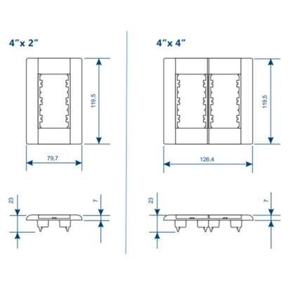 Imagem de 5 Interruptores Simples 4x2 16A Com Parafuso Evidence - FAME
