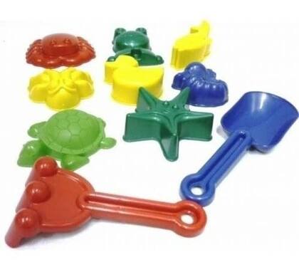 Imagem de 5 Kit Praia Areia Forminha Modelar Para Crianças C/ 10 Peças