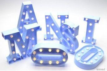 Imagem de 5 Letras Letra Luminária Led 3d Luminosa Decorativa Festa