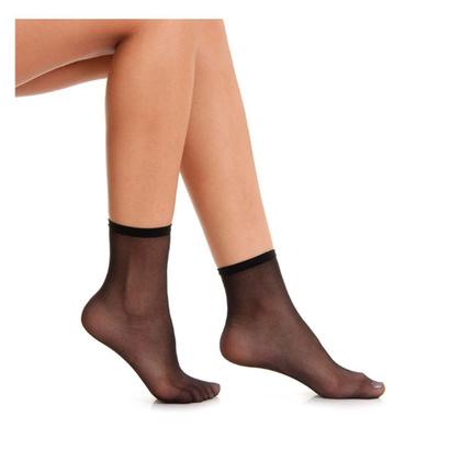 Imagem de 5 Meia Fina Transparente Soquete Fio 15 Dantelle Demillus 209870