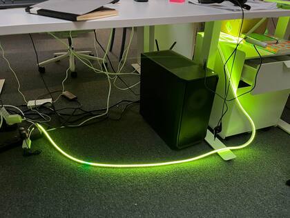 5 Metros de Fita Barra Led Neon 12v Silicone à Prova d'água Cortável e ...