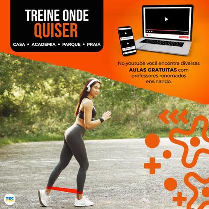 Imagem de 5 Mini Band Elastico Academia Fit Treino Funcional Exercício