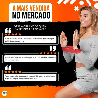 Imagem de 5 Mini Band Elastico Academia Fit Treino Funcional Exercício
