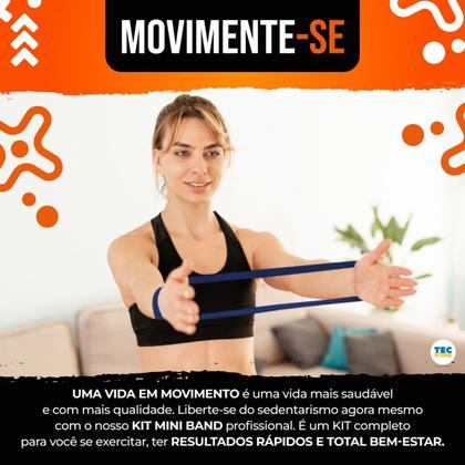 Imagem de 5 Mini Band Elastico Academia Fit Treino Funcional Exercício