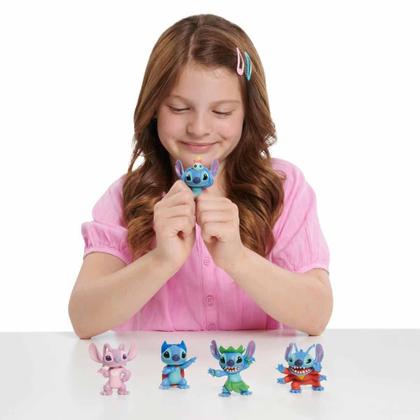 Imagem de 5 Mini Bonecos de 7cm do Stitch Colecionáveis - Disney - Sunny Brinquedos