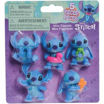 Imagem de 5 Mini Figuras Stitch Cartela 5cm Disney Stitch Sunny 3989