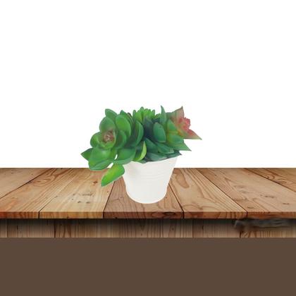 Imagem de 5 Mini vaso cachepot metal decorativo e vasinho festas creme