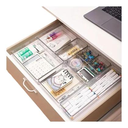 Imagem de 5 Organizador Modular Ideal Escritorio Mesa Quartos Cozinha