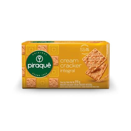 Imagem de 5 Pacotes Biscoito Cream Cracker Integral 215g
