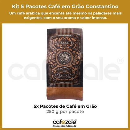 Imagem de 5 Pacotes de 250g, Café em Grão, Constantino