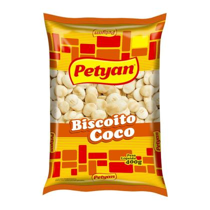 Imagem de 5 Pacotes de Biscoito Coco 400g PETYAN