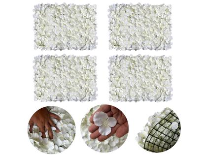 Imagem de 5 Painéis Parede com Flores Artificiais Fundo de para Casamentos Festas e Decoração de Casa